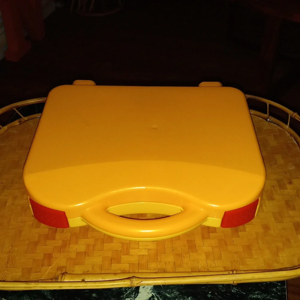 Lego Yellow Carrying Storage Case with an Assortment of 300+ Legos